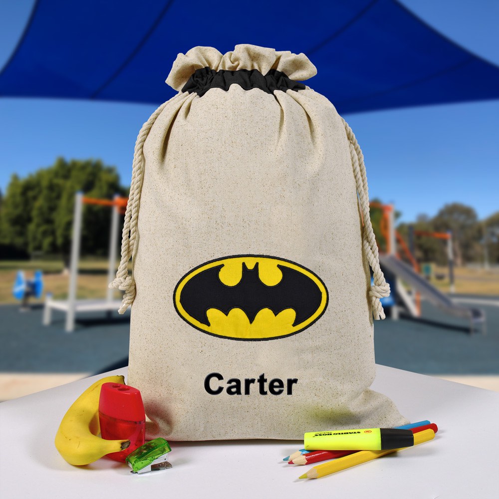 Personalised Library Bag, Batman 