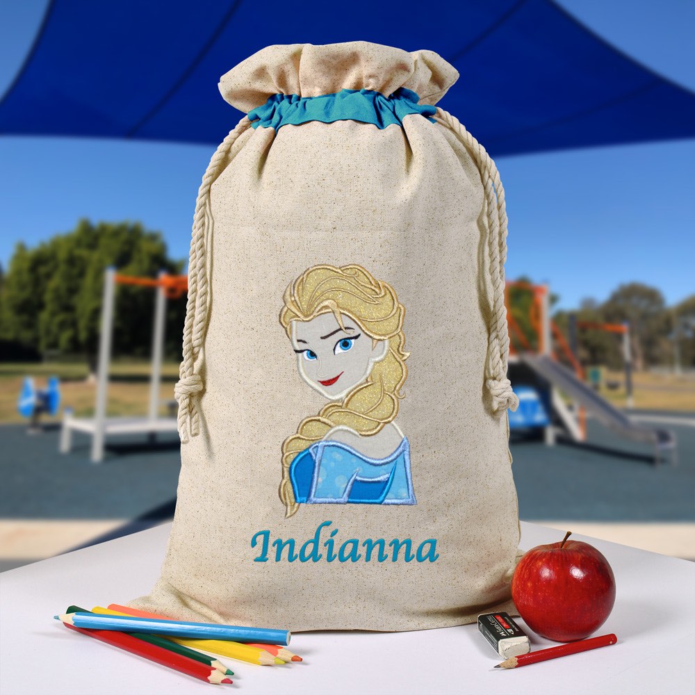 Personalised Library Bag, Elsa, Frozen