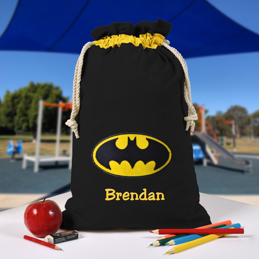 Personalised Library Bag, Batman