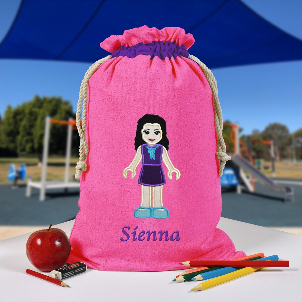 Personalised Library Bag, Lego Friends