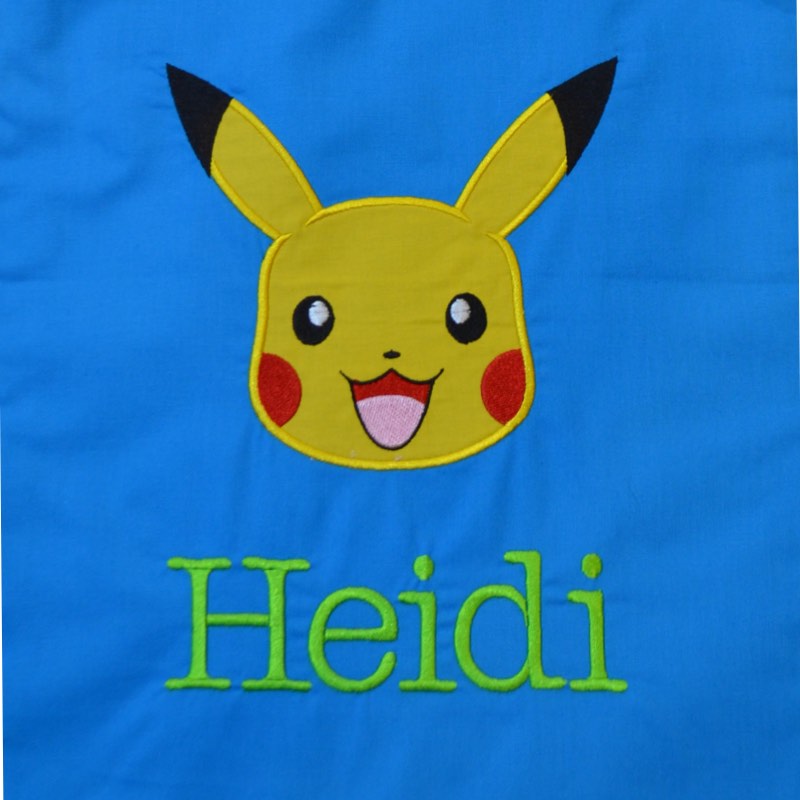 Personalised Library Bag, Pikachu