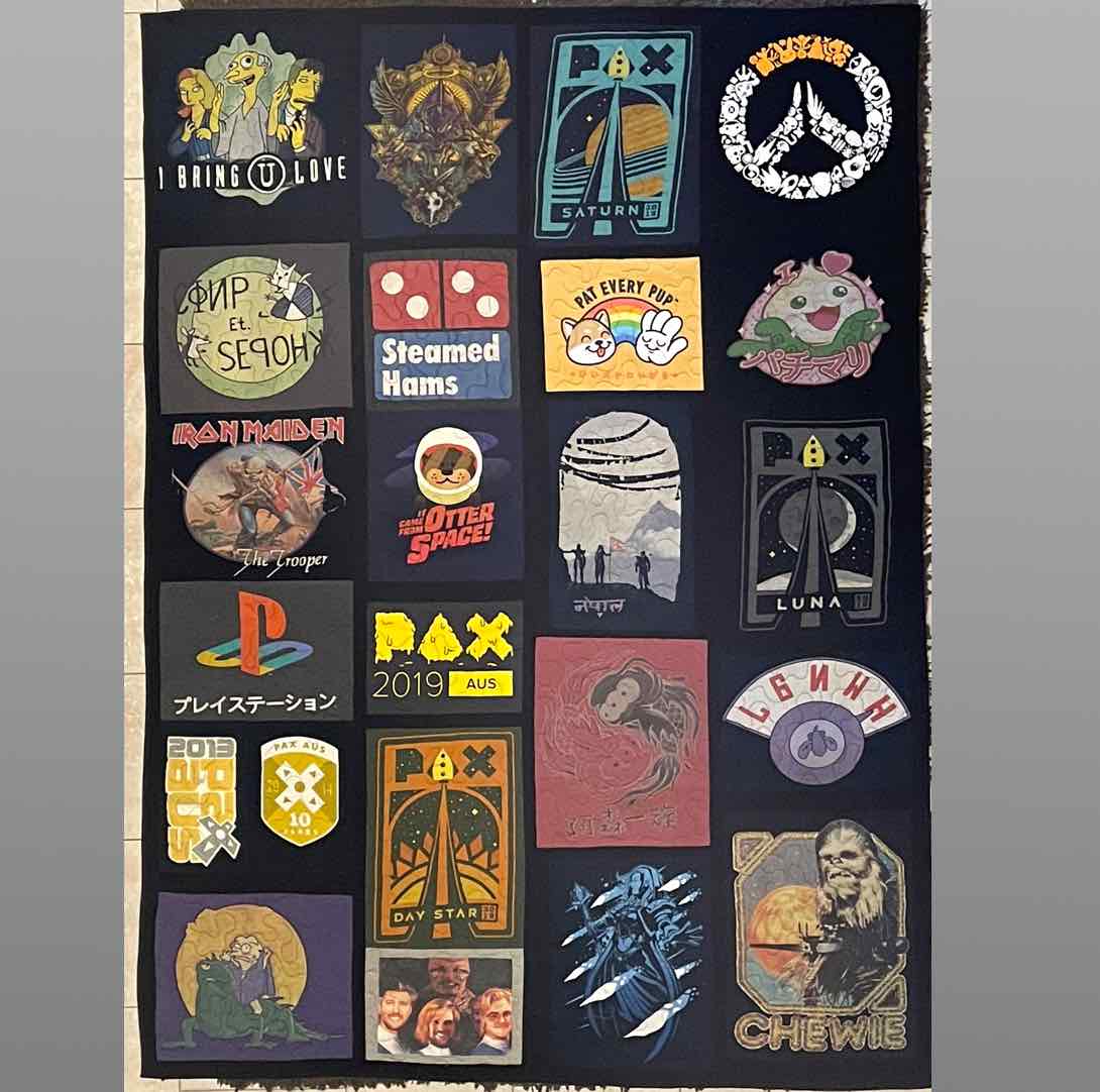 Quilt made from Clothing