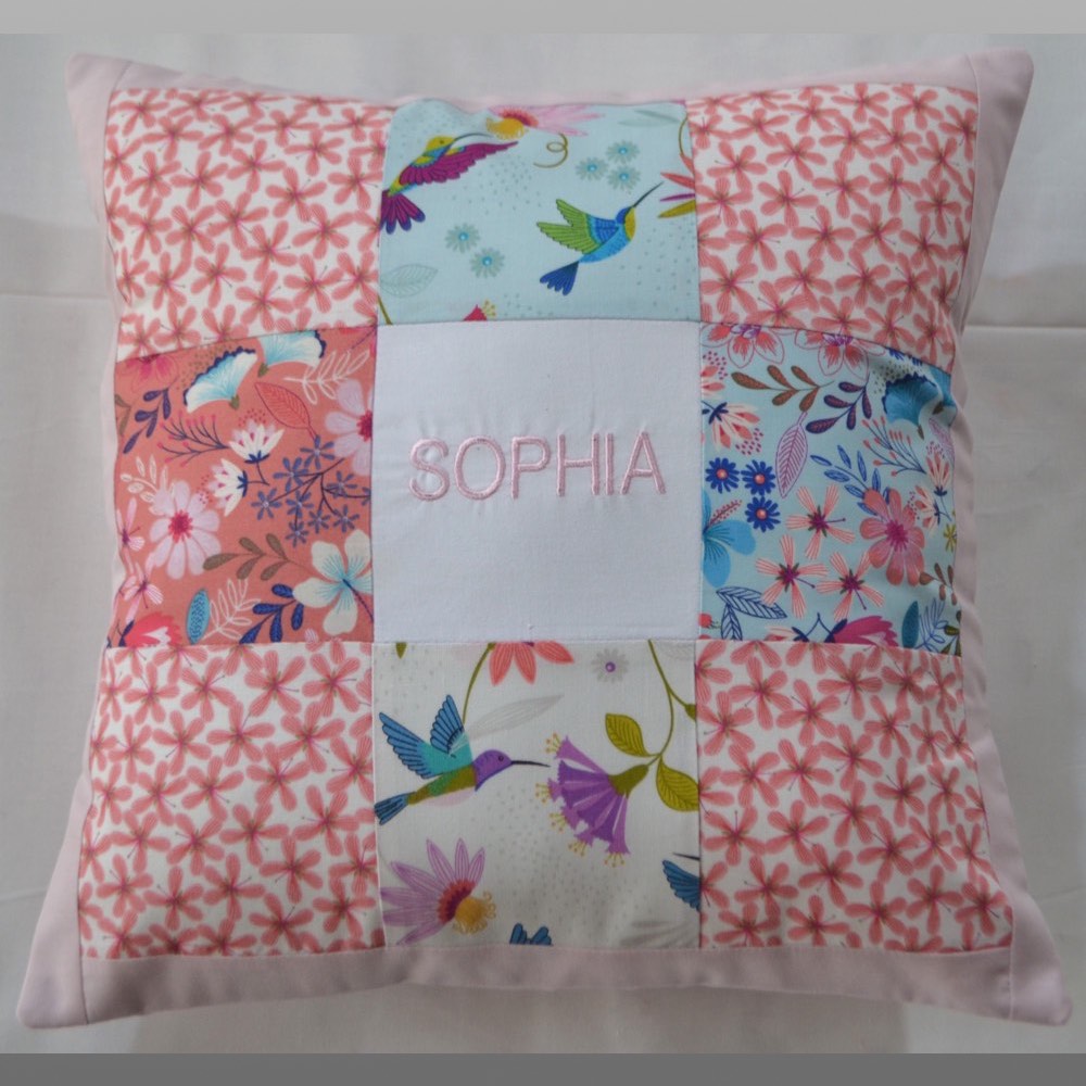 Personalised Cushion Hummingbird Kids Gift Idea