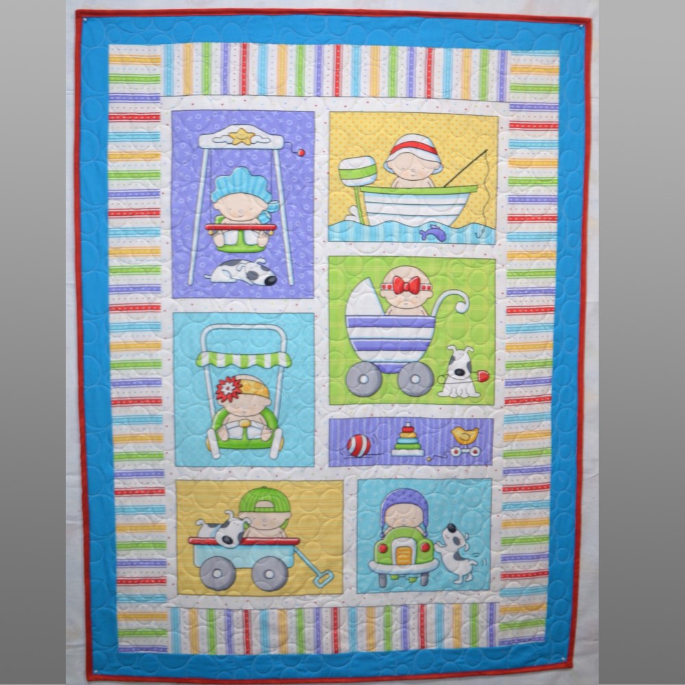 Baby Talk Panel, Toddler Personalised Handmade Quilt, I spy with my little eye Quilt, Patchwork, Baby Gift