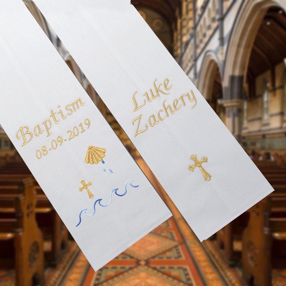 Sacrament Stoles, Baptism, Communion and Confirmation